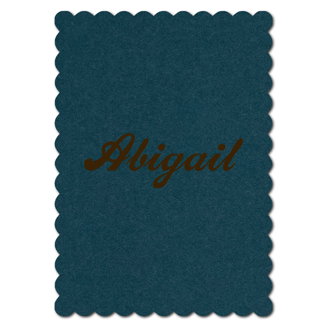 Individually Personalized Wedding Prints on Diecut Cardstock - Shape P227