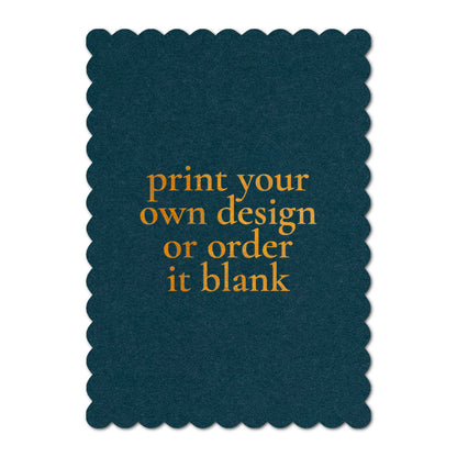 Custom Wedding Prints on Diecut Shaped Cardstock | Shape P227