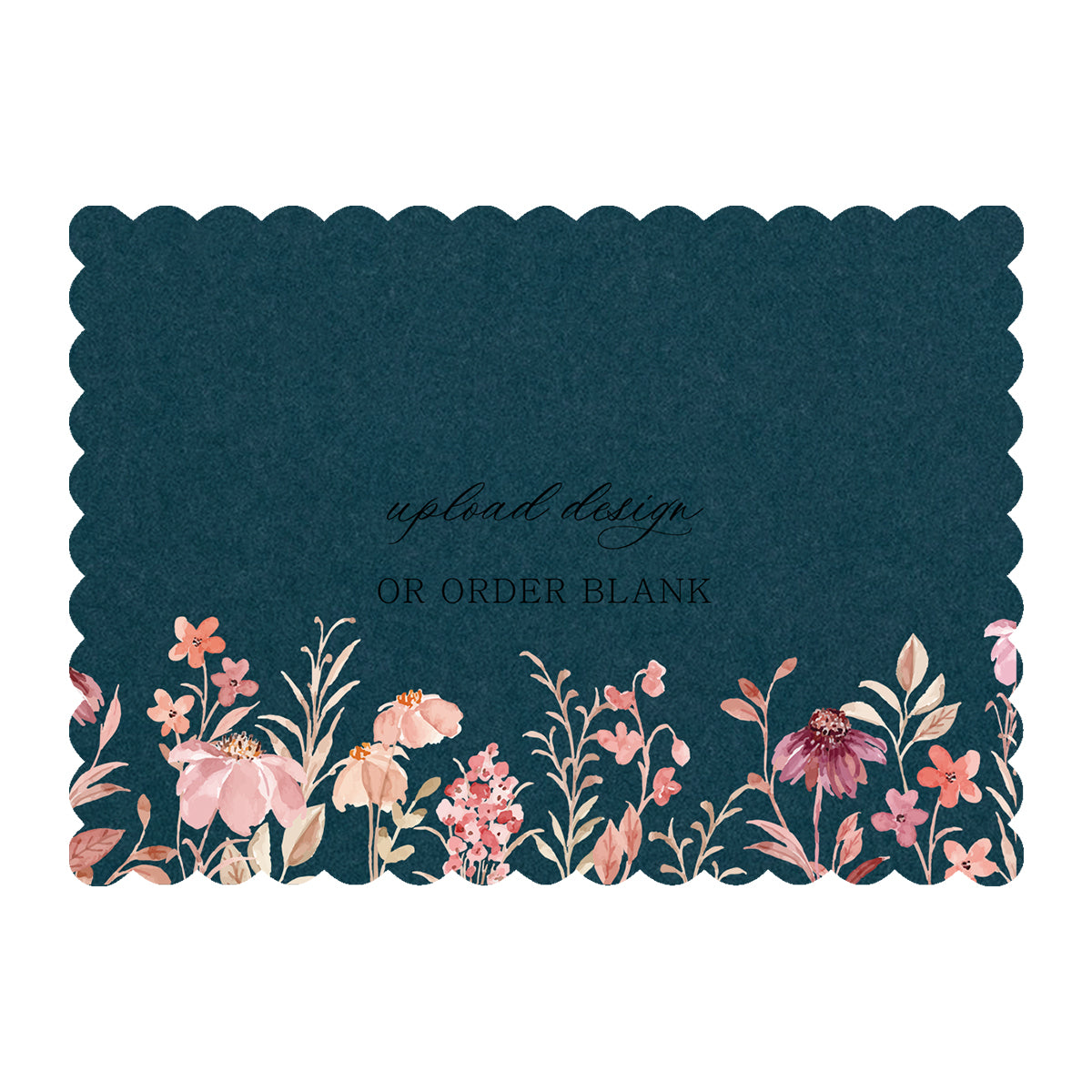 Custom Wedding Prints on Diecut Shaped Cardstock | Shape P227