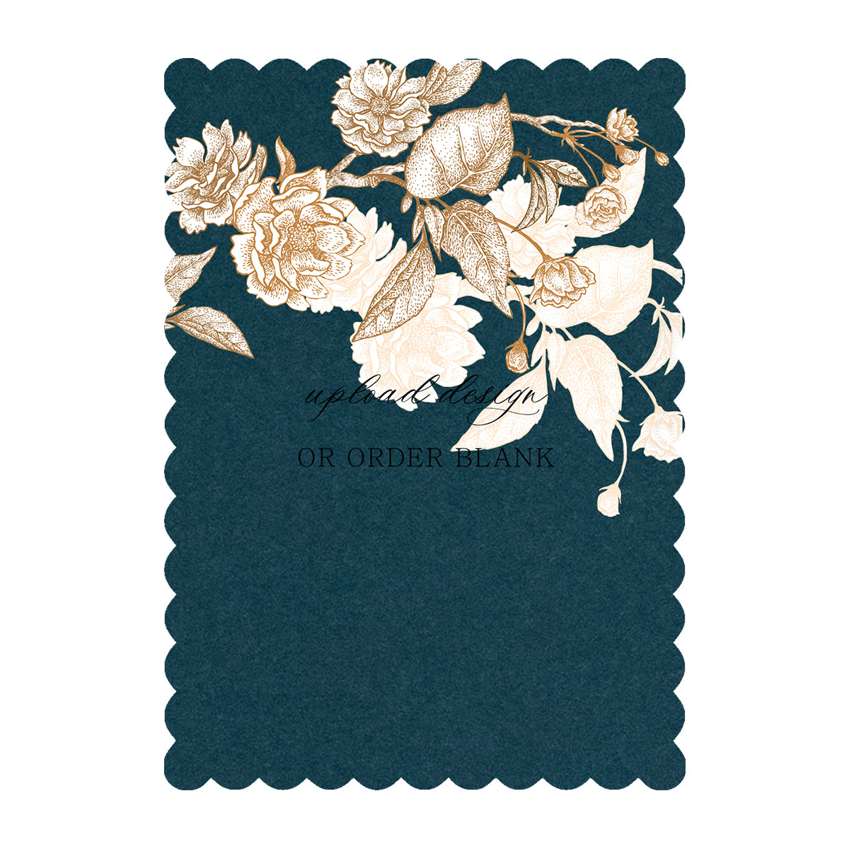 Custom Wedding Prints on Diecut Shaped Cardstock | Shape P227