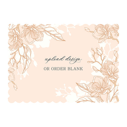 Custom Wedding Prints on Diecut Shaped Cardstock | Shape P227