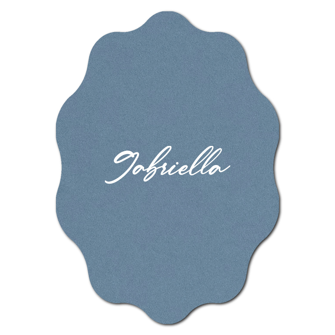 Individually Personalized Wedding Prints on Diecut Cardstock - Shape P228