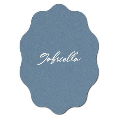 Individually Personalized Wedding Prints on Diecut Cardstock - Shape P228