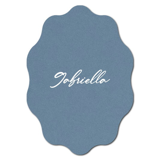 Individually Personalized Wedding Prints on Diecut Cardstock - Shape P228