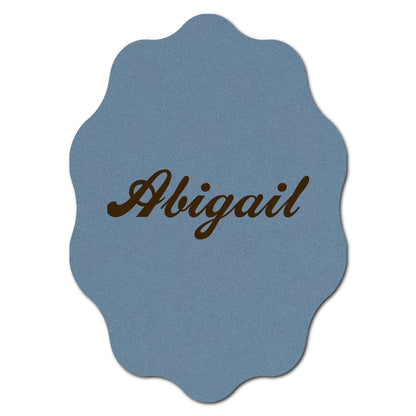 Individually Personalized Wedding Prints on Diecut Cardstock - Shape P228