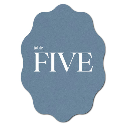Individually Personalized Wedding Prints on Diecut Cardstock - Shape P228