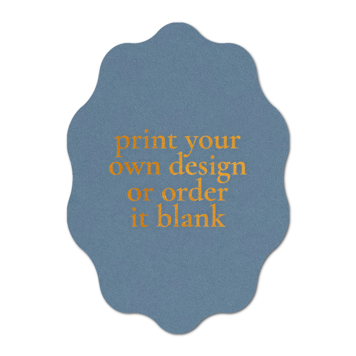 Custom Wedding Prints on Diecut Shaped Cardstock | Shape P228