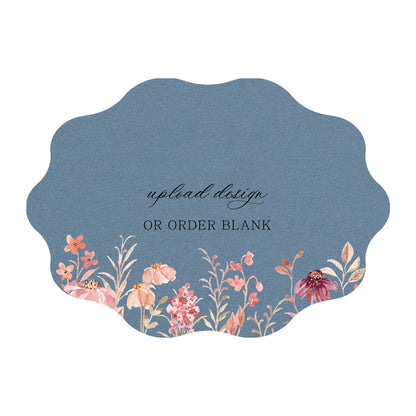 Custom Wedding Prints on Diecut Shaped Cardstock | Shape P228