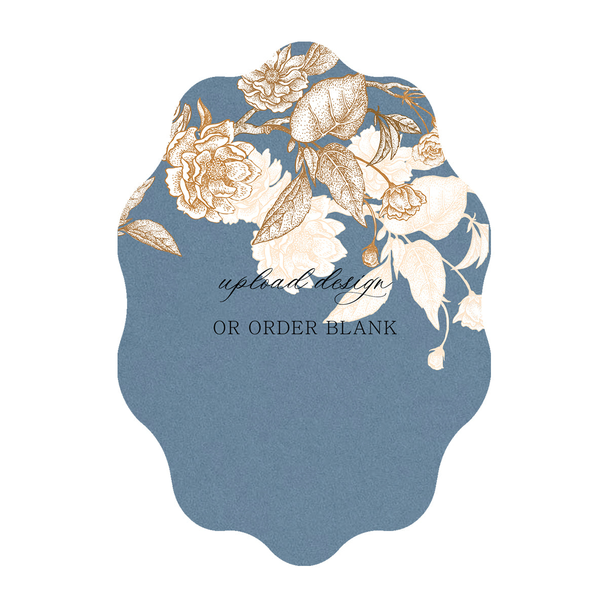 Custom Wedding Prints on Diecut Shaped Cardstock | Shape P228