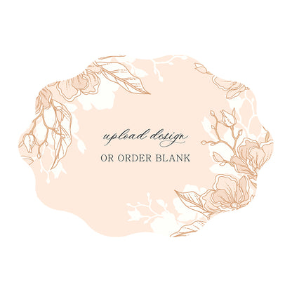 Custom Wedding Prints on Diecut Shaped Cardstock | Shape P228