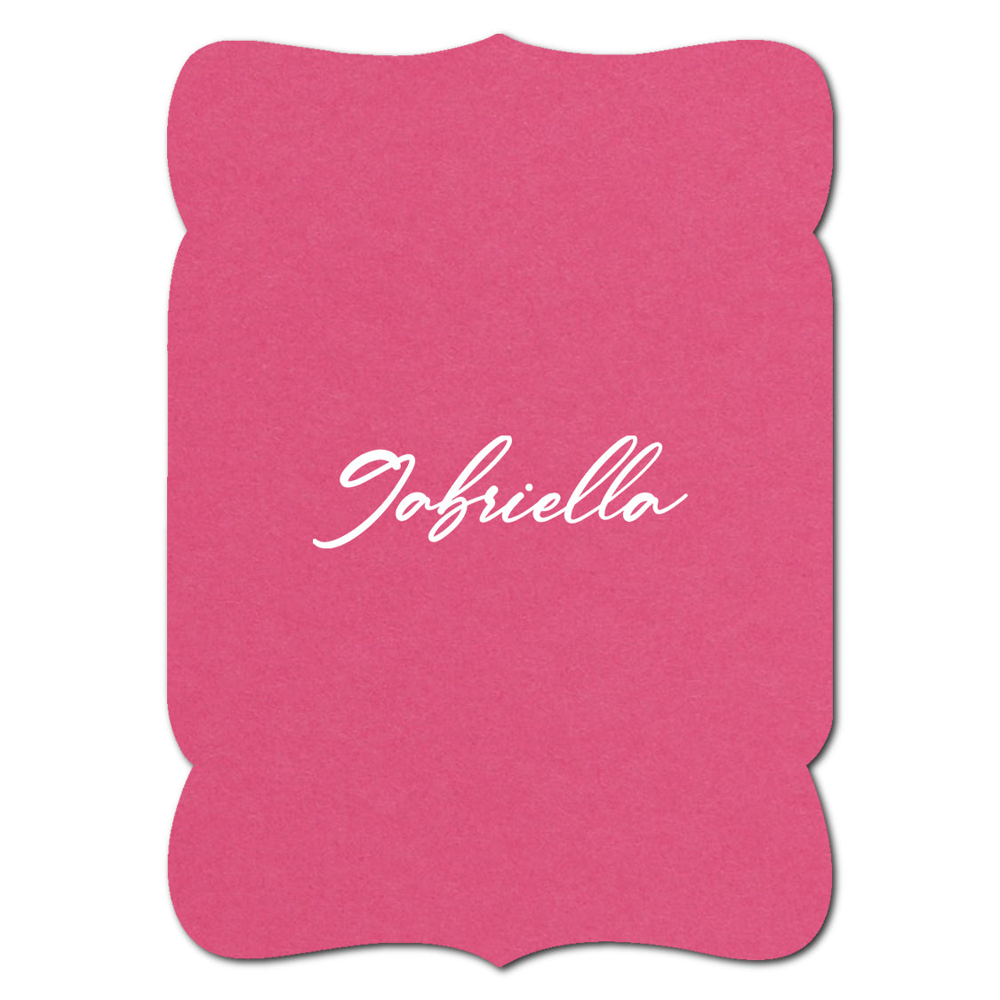 Individually Personalized Wedding Prints on Diecut Cardstock - Shape P229
