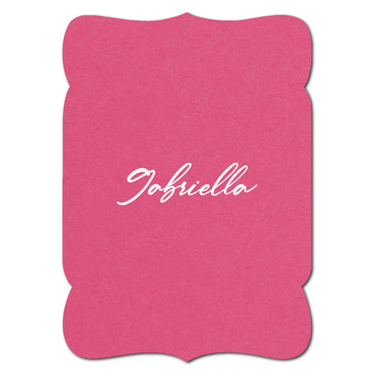 Individually Personalized Wedding Prints on Diecut Cardstock - Shape P229