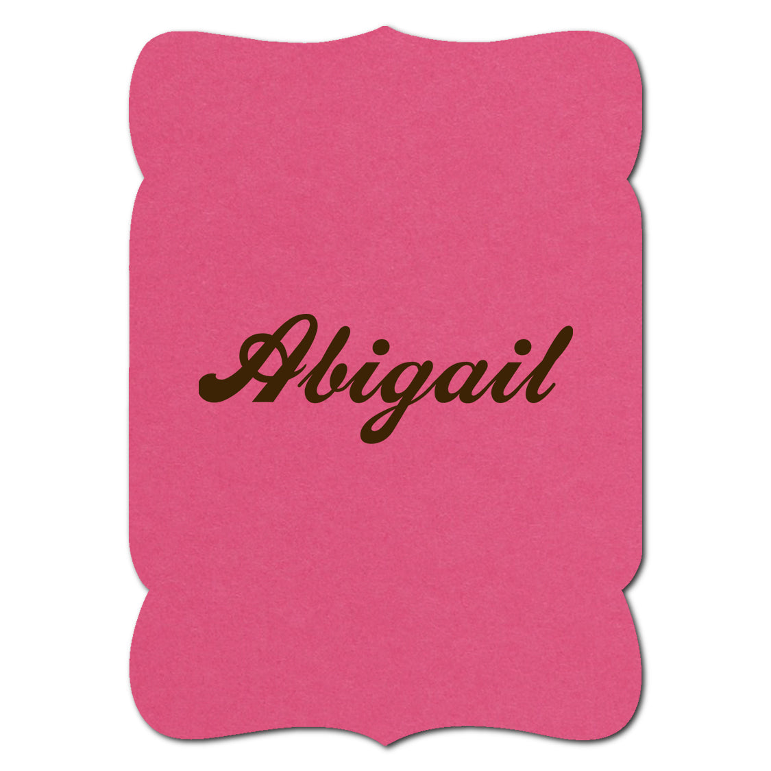 Individually Personalized Wedding Prints on Diecut Cardstock - Shape P229