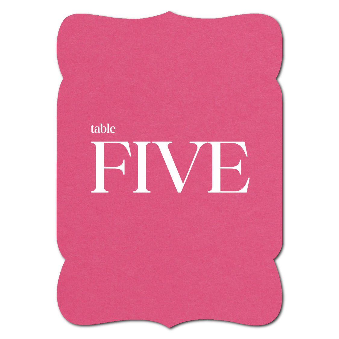 Individually Personalized Wedding Prints on Diecut Cardstock - Shape P229