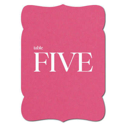 Individually Personalized Wedding Prints on Diecut Cardstock - Shape P229