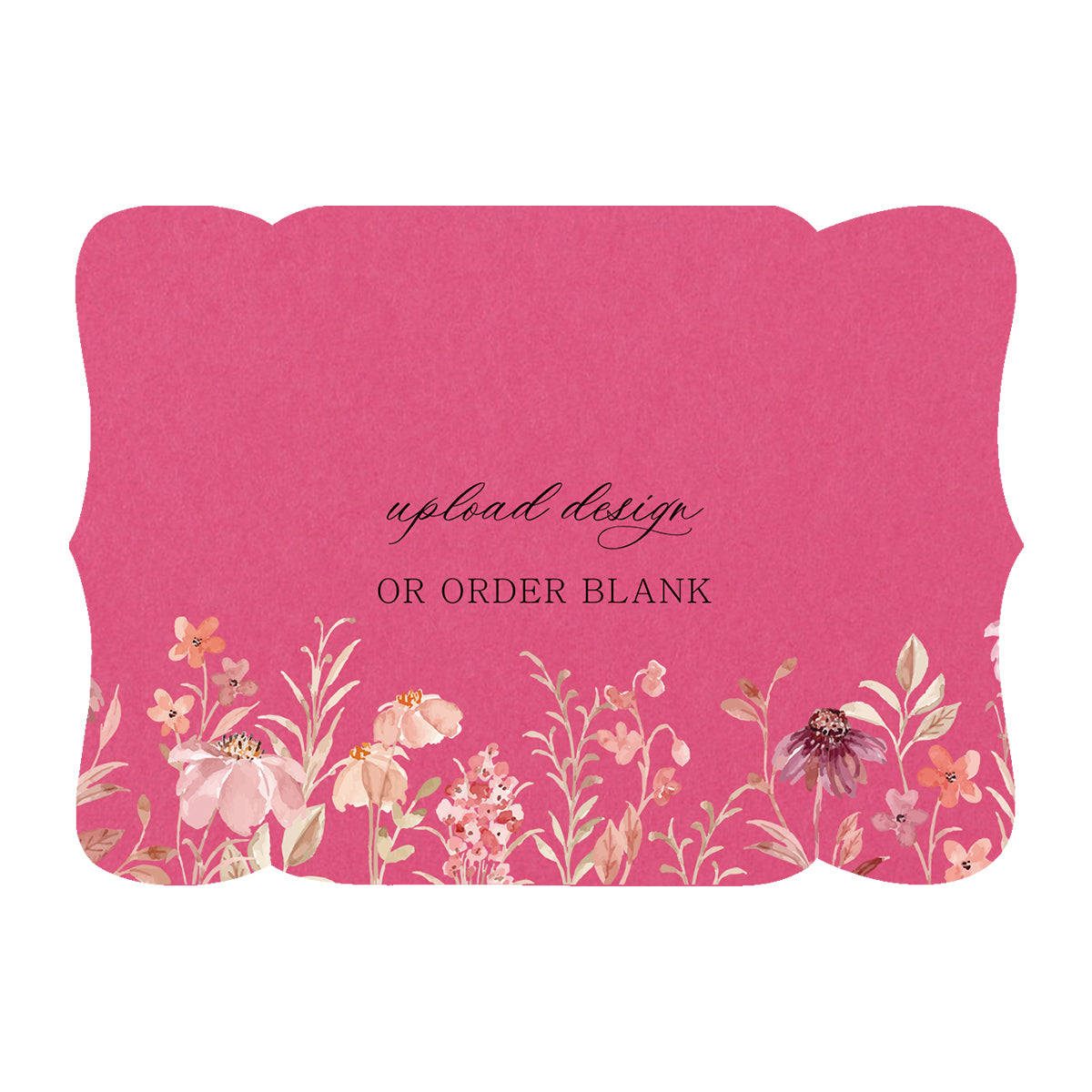 Custom Wedding Prints on Diecut Shaped Cardstock | Shape P229