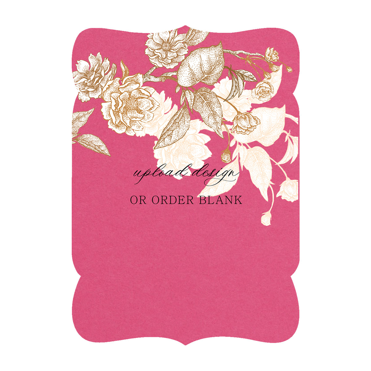 Custom Wedding Prints on Diecut Shaped Cardstock | Shape P229