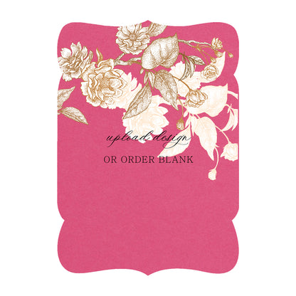 Custom Wedding Prints on Diecut Shaped Cardstock | Shape P229