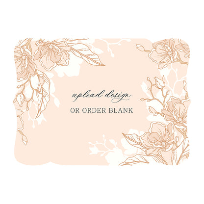 Custom Wedding Prints on Diecut Shaped Cardstock | Shape P229