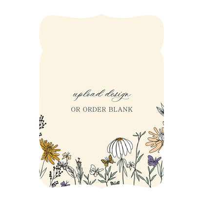 Custom Wedding Prints on Diecut Shaped Cardstock | Shape P229