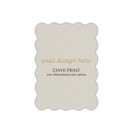 Shape P22 Diecut Card | CMYK Print | 2" x 3.5"
