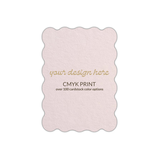 Shape P22 Diecut Card | CMYK Print | 2" x 3"