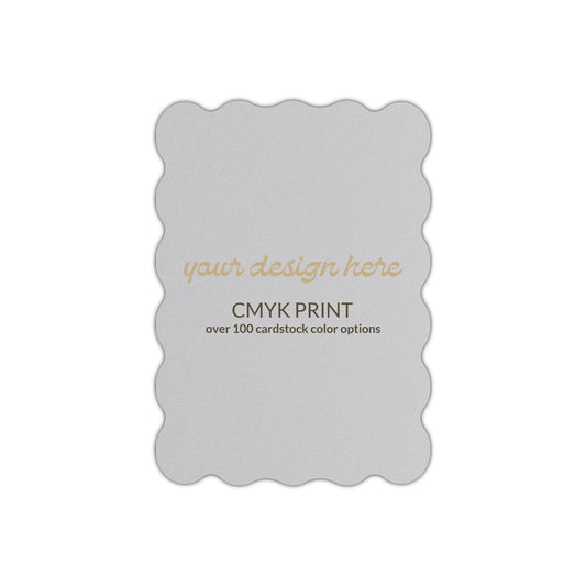 Shape P22 Diecut Card | CMYK Print | 3" x 5"