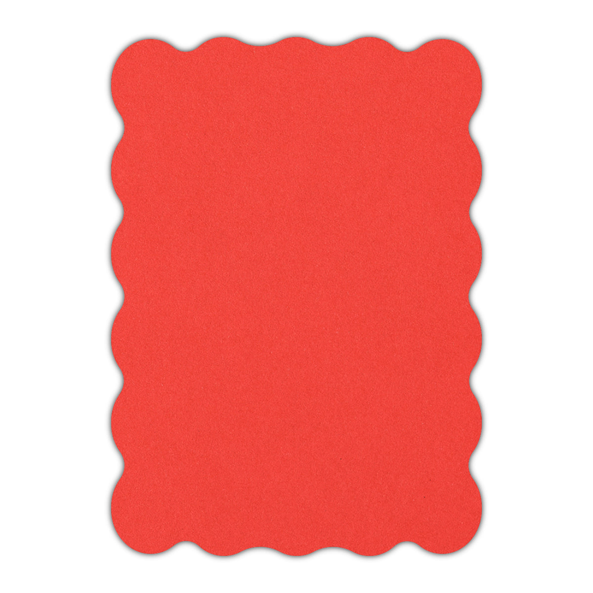 CMYK Print on Bright Red Cardstock | Shape P22 | 6" x 9"