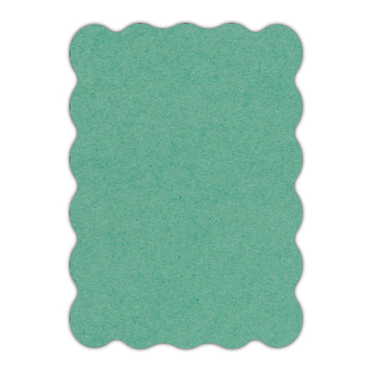CMYK Print on Caribbean Blue Cardstock | Shape P22 | 11" x 14"