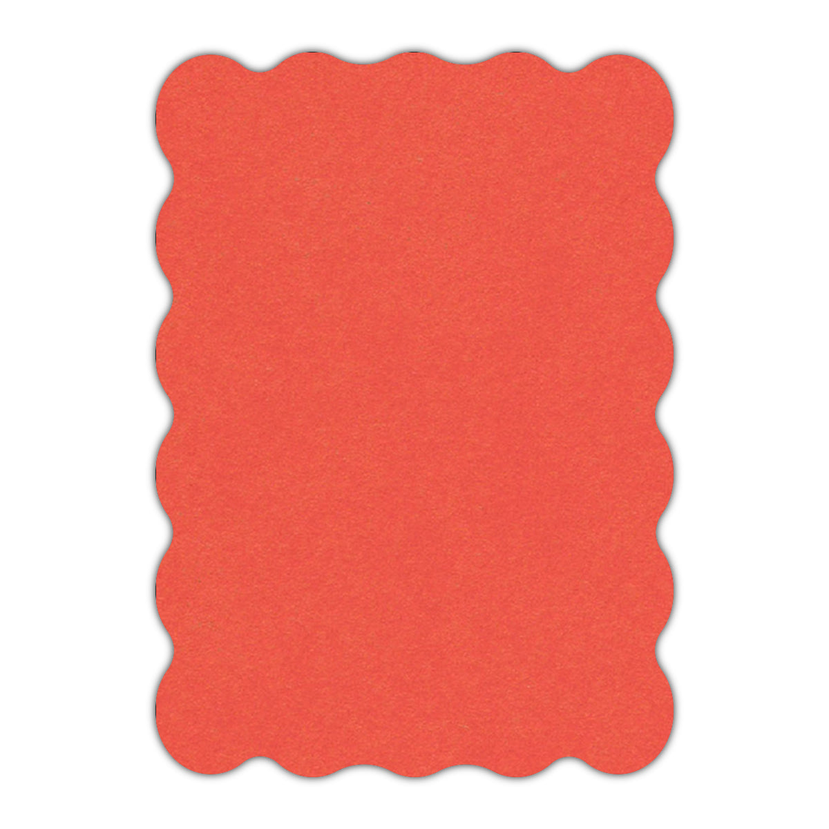 CMYK Print on Shimmer Coral Cardstock | Shape P22 | 8" x 10"