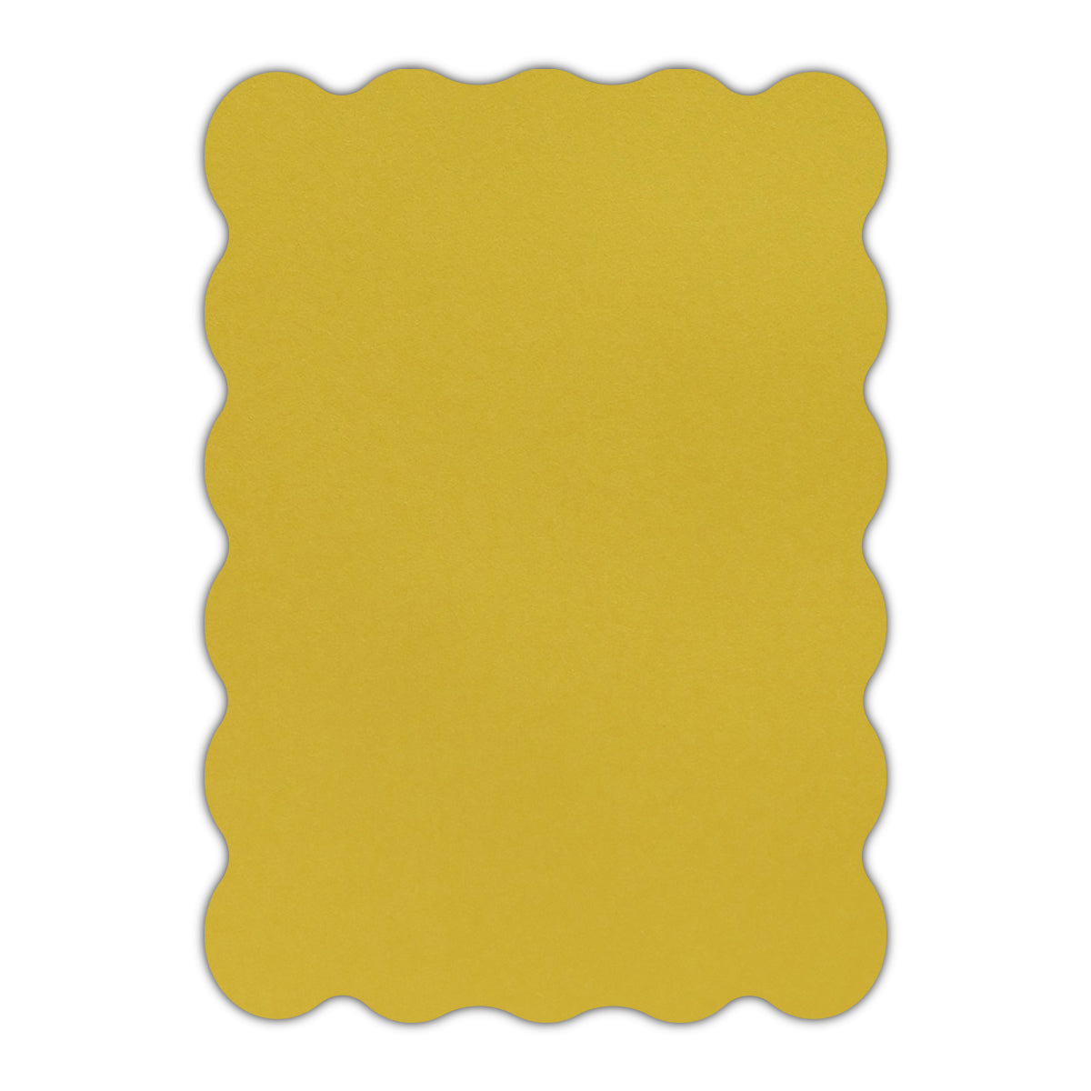 CMYK Print on Shimmer Fine Gold Cardstock | Shape P22 | 2" x 3.5"