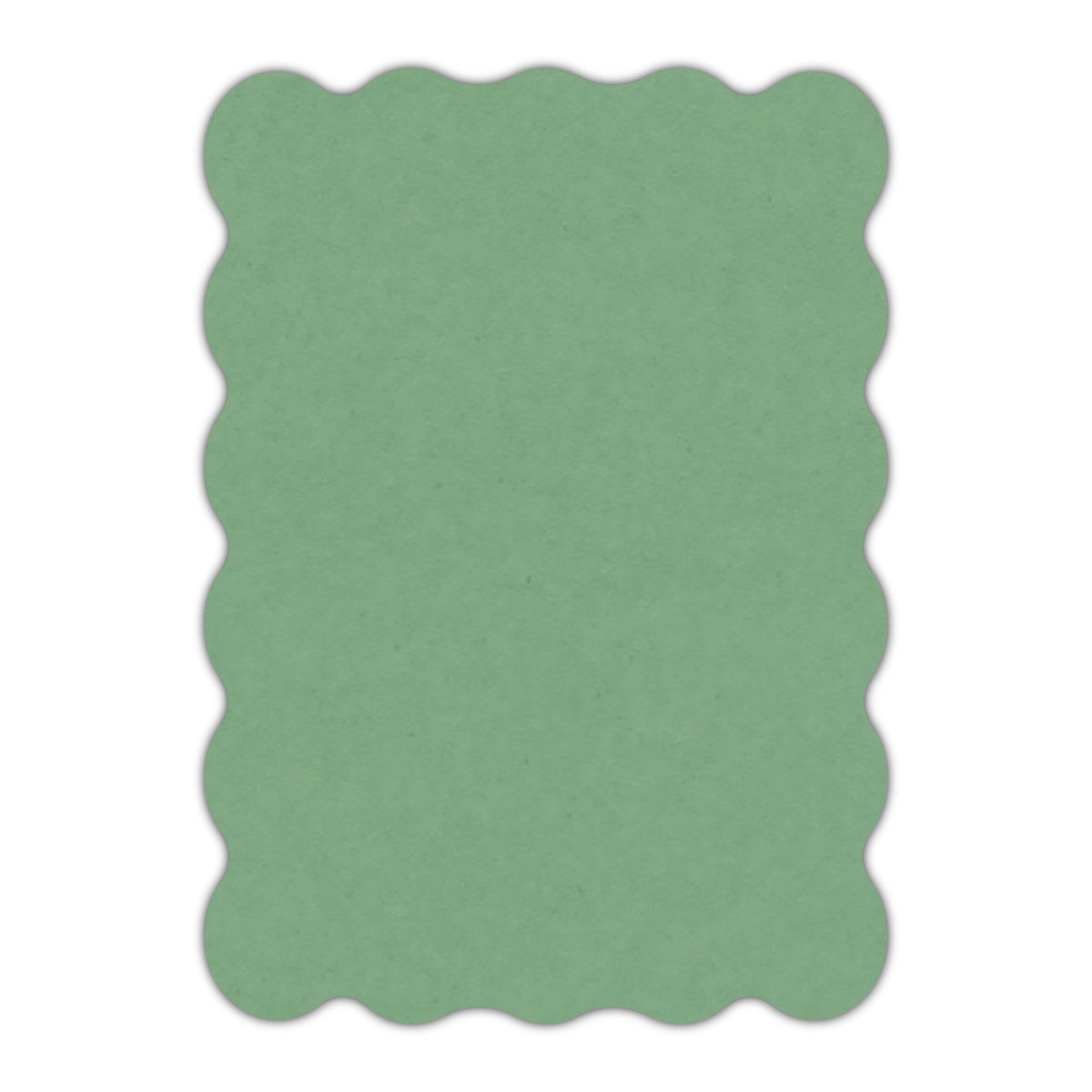 CMYK Print on Matcha Tea Cardstock | Shape P22 | 2" x 3.5"