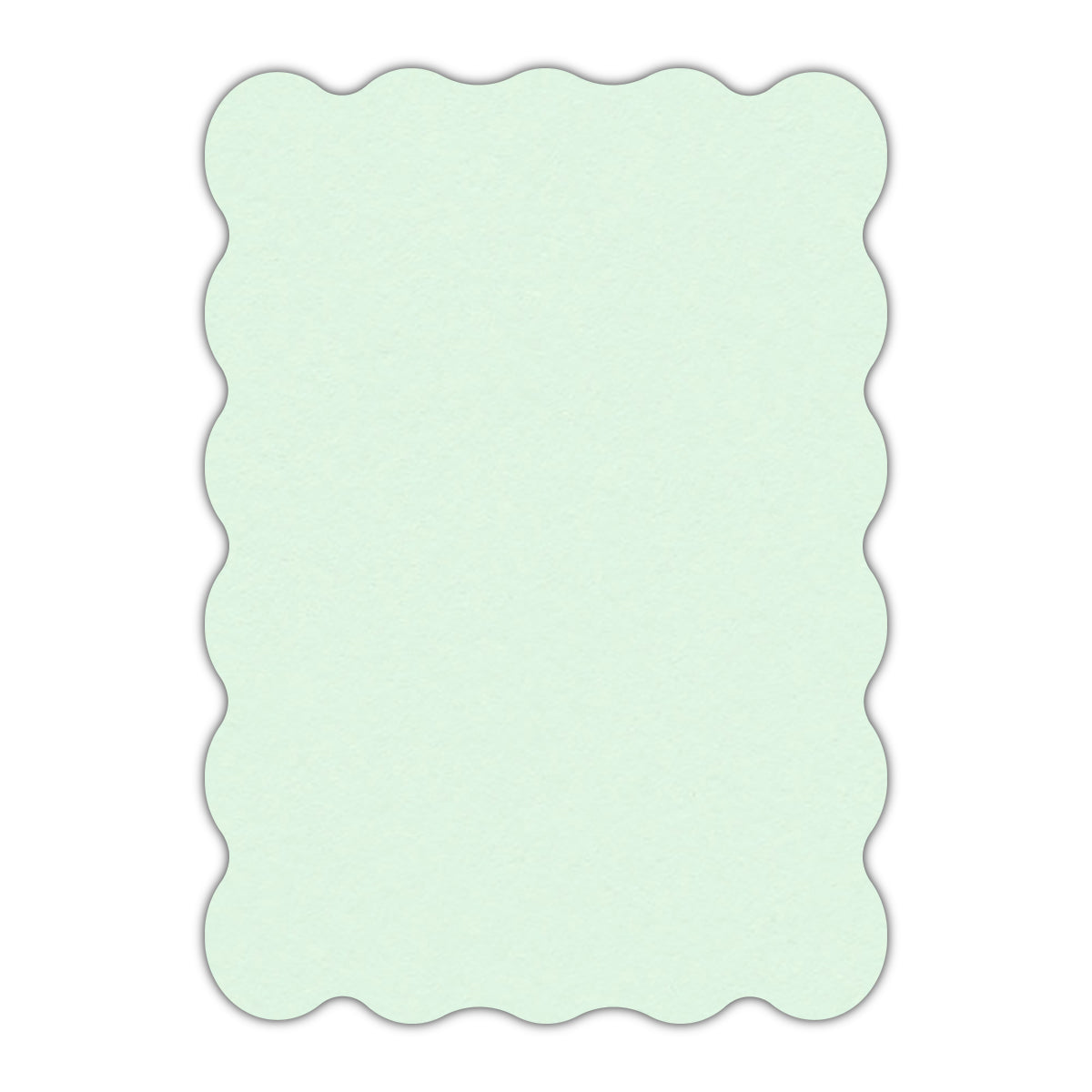 CMYK Print on Pastel Green Cardstock | Shape P22 | 3" x 5"