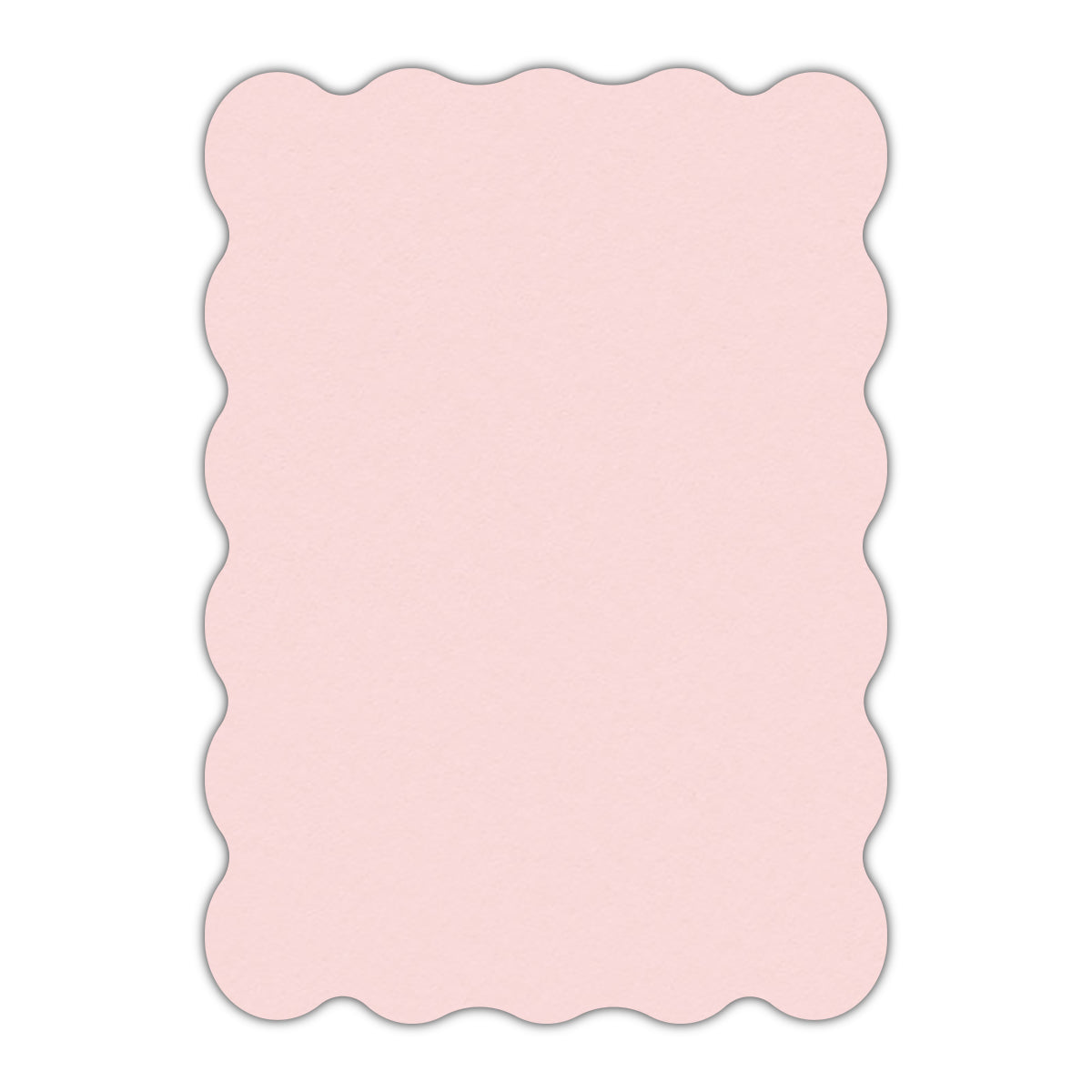 CMYK Print on Pastel Pink Cardstock | Shape P22 | 3" x 4"