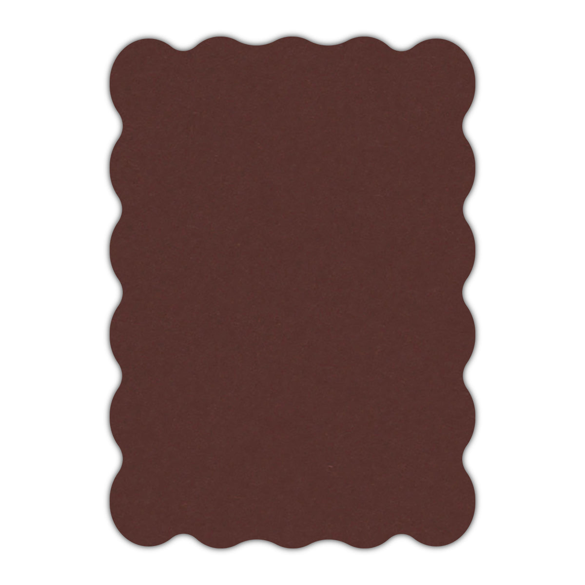 CMYK Print on Port Wine Cardstock | Shape P22 | 2" x 3.5"