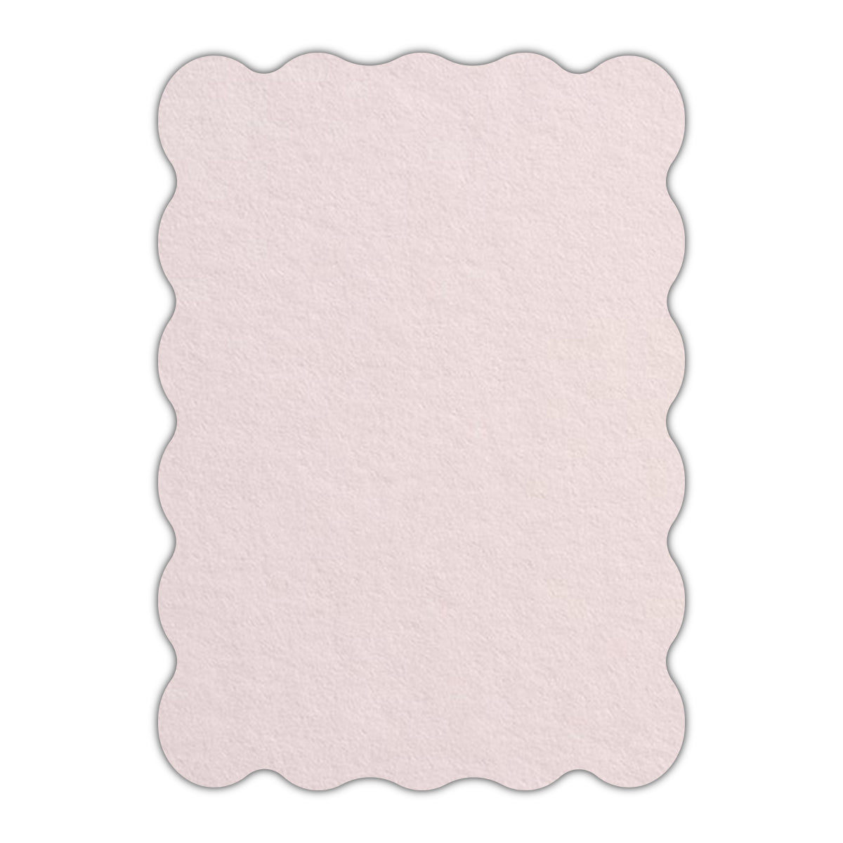 CMYK Print on Powder Pink Cardstock | Shape P22 | 5" x 8"