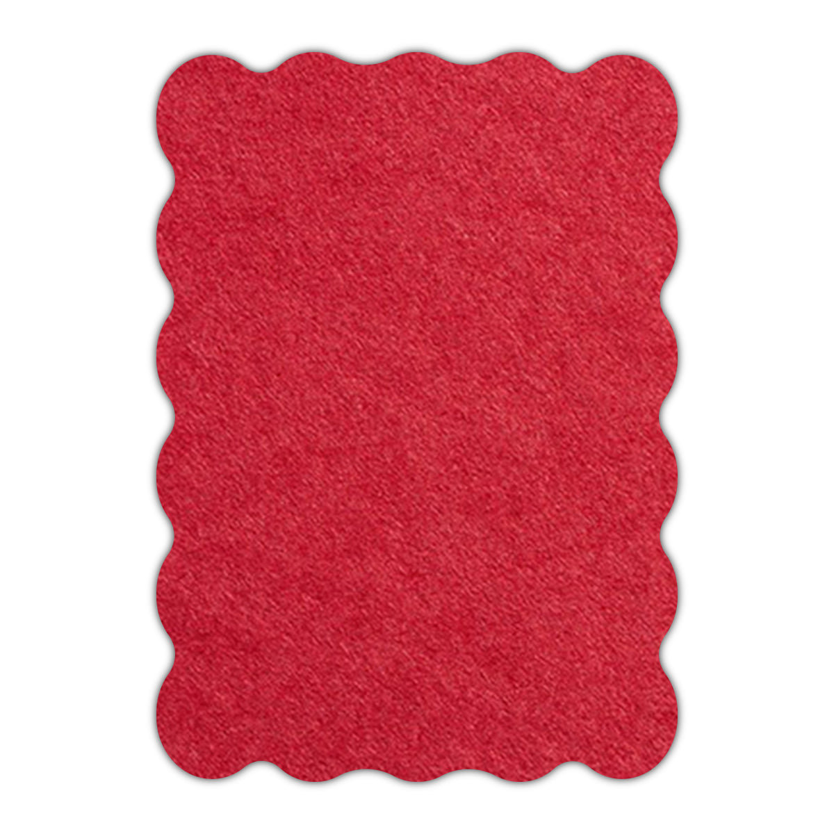 CMYK Print on Scarlet Red Cardstock | Shape P22 | 3" x 5"