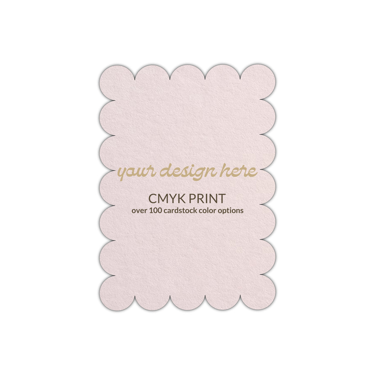 Shape P23 Diecut Card | CMYK Print | 3" x 5"