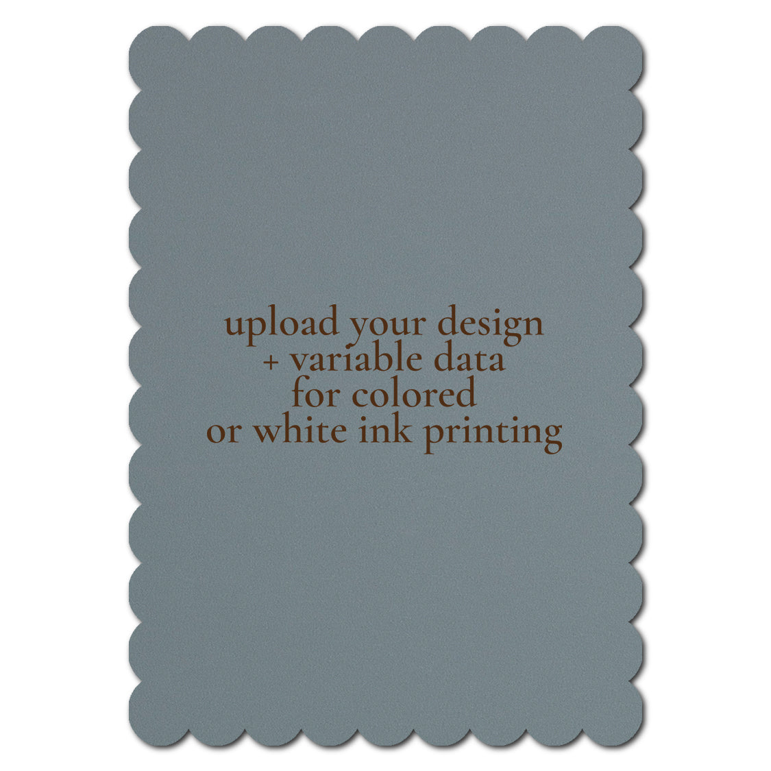 Individually Personalized Wedding Prints on Diecut Cardstock - Shape P230