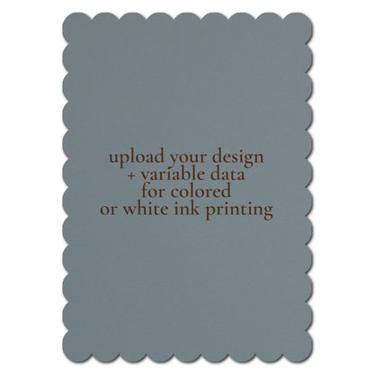 Individually Personalized Wedding Prints on Diecut Cardstock - Shape P230