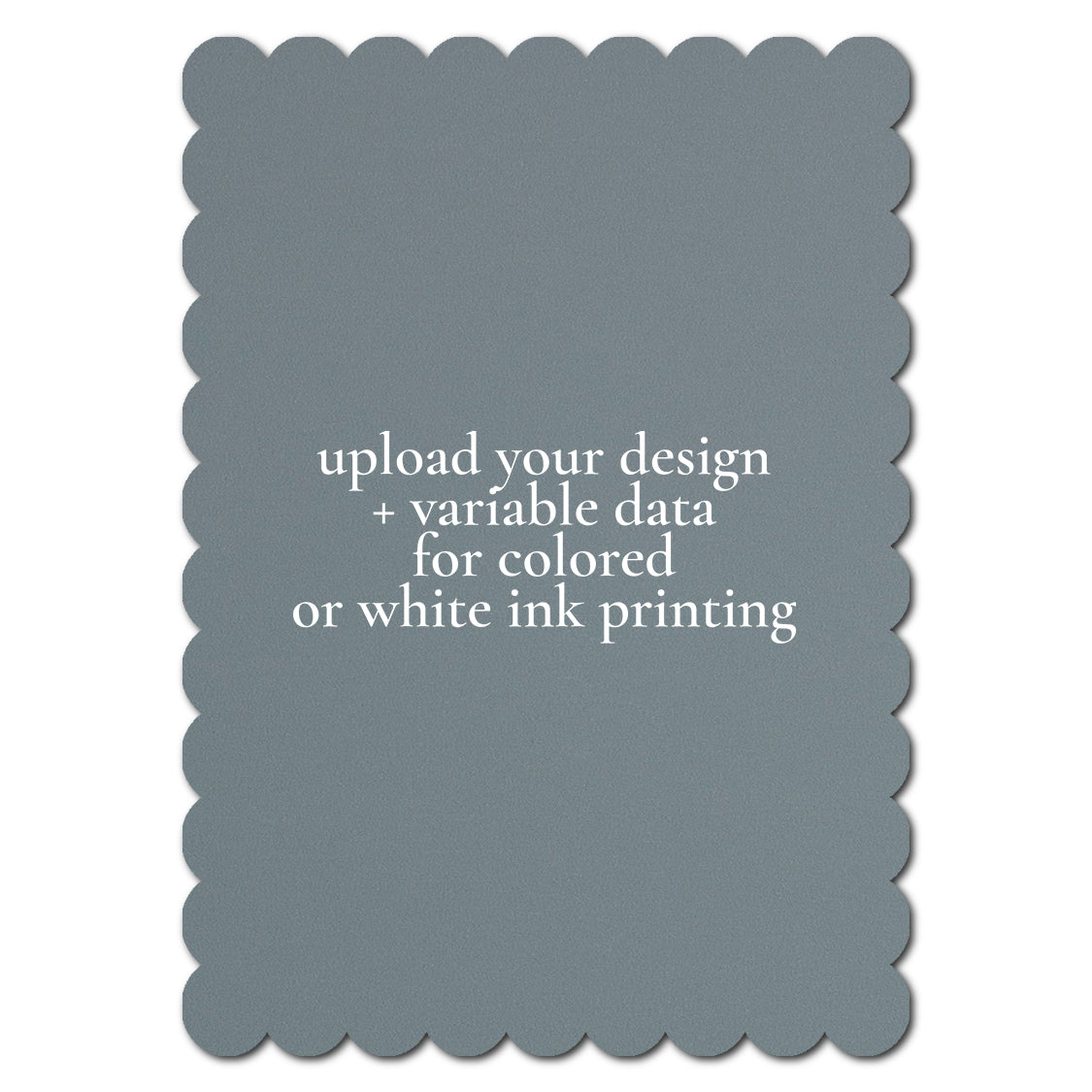 Individually Personalized Wedding Prints on Diecut Cardstock - Shape P230