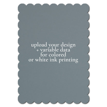 Individually Personalized Wedding Prints on Diecut Cardstock - Shape P230