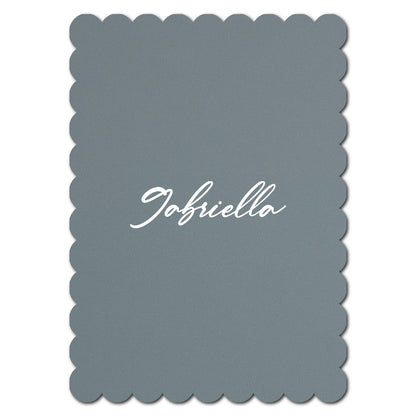 Individually Personalized Wedding Prints on Diecut Cardstock - Shape P230