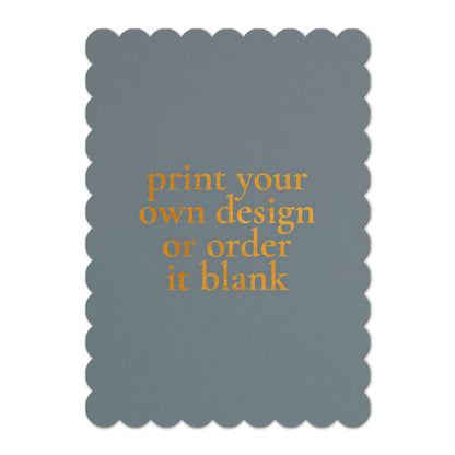 Custom Wedding Prints on Diecut Shaped Cardstock | Shape P230