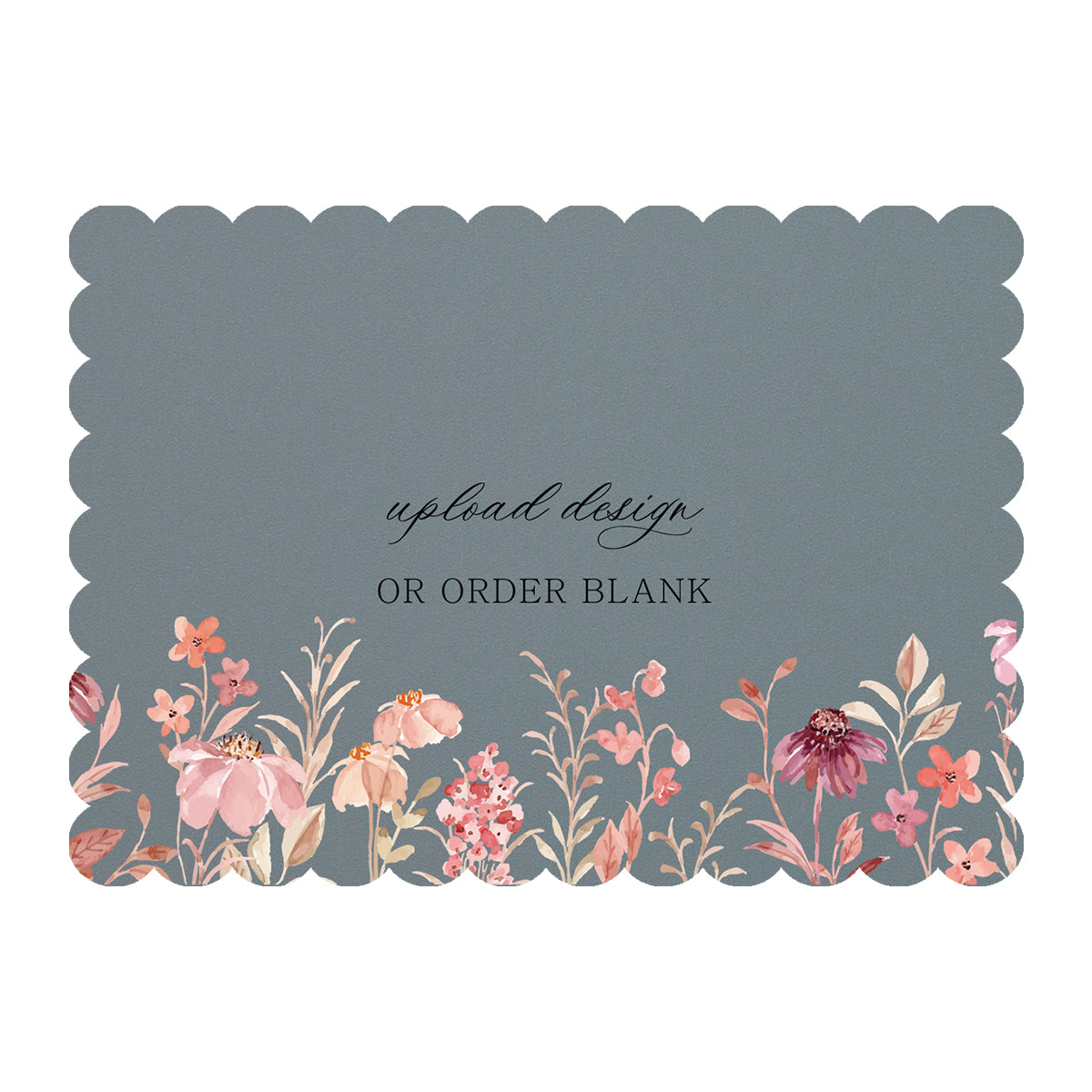 Custom Wedding Prints on Diecut Shaped Cardstock | Shape P230