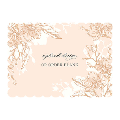 Custom Wedding Prints on Diecut Shaped Cardstock | Shape P230
