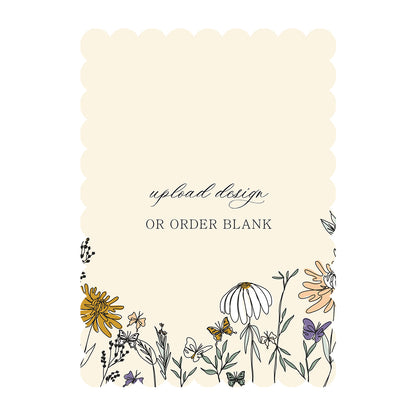 Custom Wedding Prints on Diecut Shaped Cardstock | Shape P230
