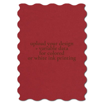 Individually Personalized Wedding Prints on Diecut Cardstock - Shape P231