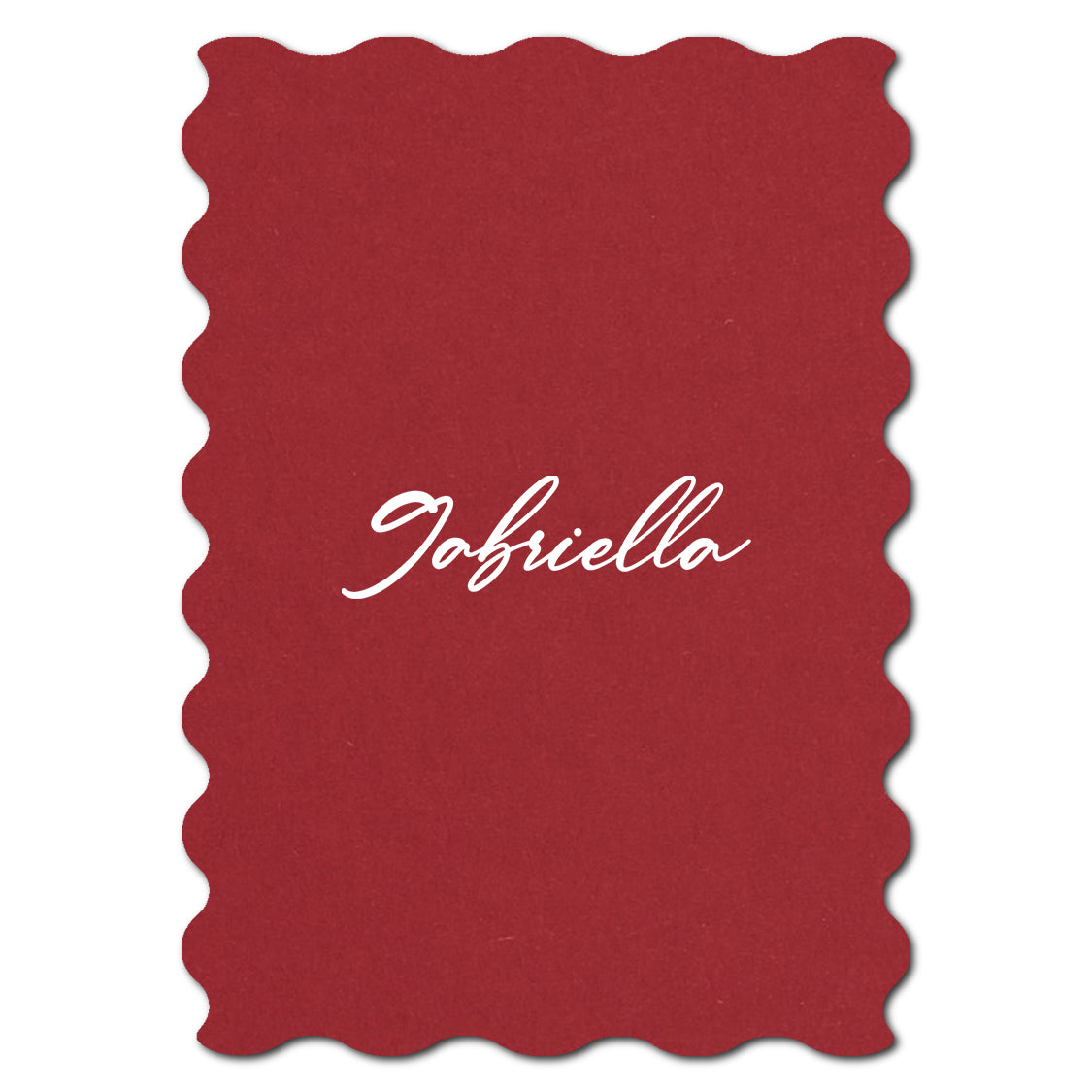 Individually Personalized Wedding Prints on Diecut Cardstock - Shape P231