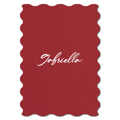 Individually Personalized Wedding Prints on Diecut Cardstock - Shape P231